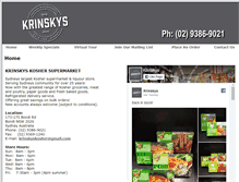 Tablet Screenshot of krinskyskosher.com